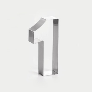 Rama Inox Cifra 1, Ø20xH4cm