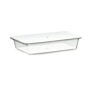 Reusable Tiramisu Tray with Lid, 27.3 x 18 x H 4.5 cm, 2160 ml, Set of 25