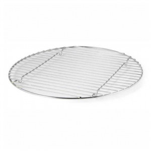Rozsdamentes acél grillsütő lábakkal, Ø 30 cm - Img 1