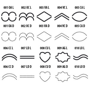* Rozsdamentes rozsdamentes acél evőeszközök Decor Heart Straight Edges, 2 méret, 2 darabos készlet - Img 2