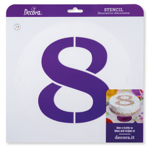Sablon Пластмасов кръгъл декор Декор Кръгла фигура 8, Ø 25 cm - Img 2
