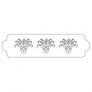 *Sablon Lateral Decor Masti Carnaval, 34 x 9 cm
