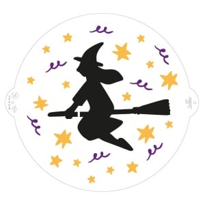 Sablon Plastic Decor Top, Model Halloween Vrajitoare Ø 25 cm
