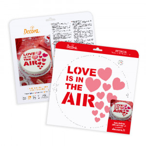 Sablon Plastic Decor Top, Model Love, Ø 25 cm - Img 3