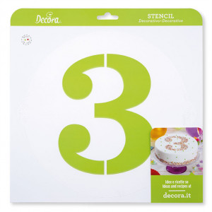 Sablon Plastic Sablon kerek műanyag dekorációs figura 3, Ø 25 cm - Img 2