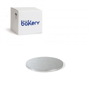Set 10 Platouri Tort Rotunde Argintii, Ø 20 x H 1.2 cm