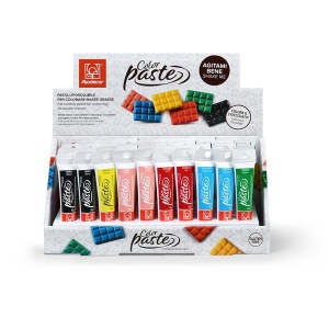 Set 40 Coloranti Alimentari Liposolubili Pasta Tub cu Aplicator 40 buc x 15 gr