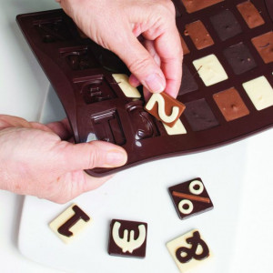 Shape Silicon Chocoice Figures-Symbols, 26 cavities - Img 3