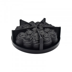 Silicon Cake Tin 3D Bouquet of Roses Ø 18.5 x H 6 cm, 1100 ml - Img 3