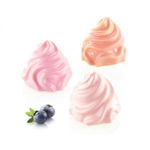 Silicon Chantilly mould Ø 7.3 x H 6.5 cm, 6 cavities, 120 ml - Img 1