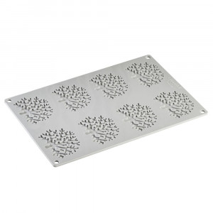 Silicon Gourmand mould Coral 7.5 x 5.9 x H 0.2 cm, 8 cavities - Img 2