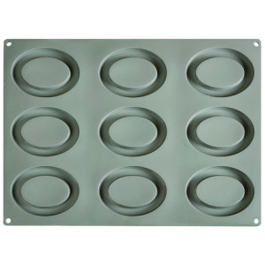 Silicon Gourmand Oval mould 10.5 x 8 x H 1 cm, 9 cavities - Img 2