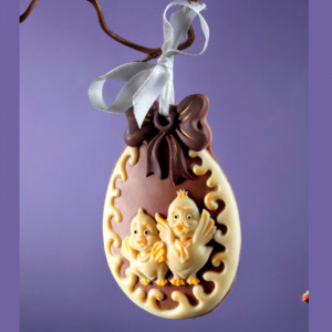 Silicon mould Bunny decoration, Ø 10.8 x H 1.5 cm - Img 1