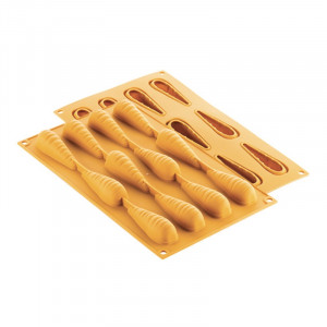 Silicon mould NaturaE Carrot 7.8 x 2.3 x H 2.3 cm, 12 cavities - Img 2