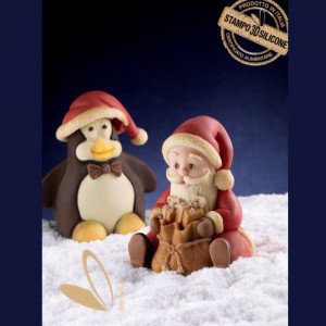 Silicon mould Santa Claus 3D, 9 x 8 x H 10.5 cm - Img 2
