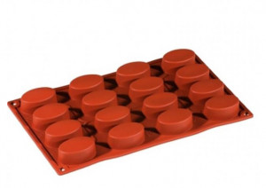 Silicon Oval mould 5.3x3.3xh2cm, 16 cavities
