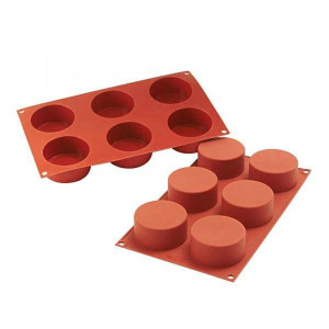 Silicon Shape Cylinder Ø7xH3.5cm, 6 cavities (SF127)