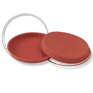 Silicone Cake Tin / Cake Top, with scalloped edge Ø28xH3cm, with Ring - Img 2