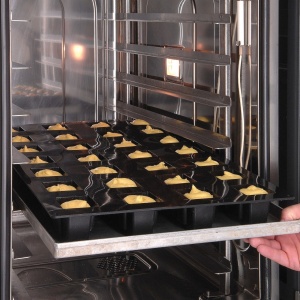 Silicone Mini Chec Single Serving Silicone mould 7 x 2.6/6 x 2.3 x H 2 cm, 36 cavities, 32 ml (SQ069) - Img 3