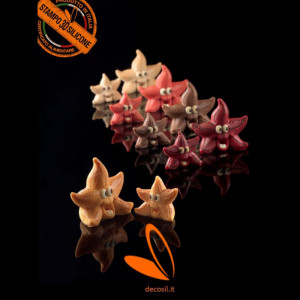 Silicone mould 3D Starfish 3D, Ø 3.7 and 6 cm, 2 Subjects - Img 2