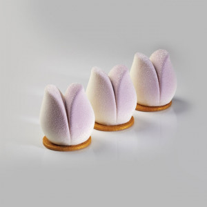 Silicone mould Bachour, Single-portion Tulip, Ø 5.5 x h 5.6 cm, 90 ml, 20 cavities - Img 1