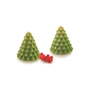 Silicone mould Brad Christmas (Sapin Magique) Ø 6.7 x H 7.4 cm, 6 cavities, 85 ml