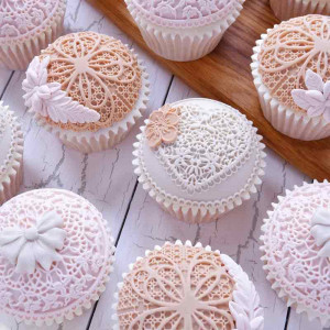 Silicone mould Heart Lace Ø 7 x 0.5 cm - Img 4