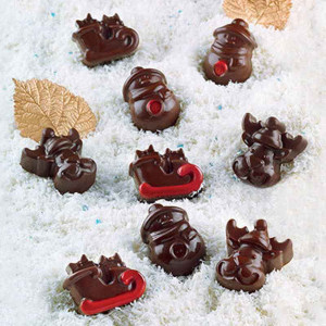 Silicone mould Silikomart Praline Silikomart Iarna 3.3 x 2.7 x H 1.5 cm, 7.7 ml, 15 cavities (SCG23) - Img 2