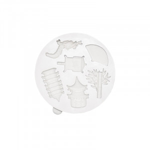 Silicone mould Travel Orient, Ø 2.5 - 3.5 cm, 6 Subjects