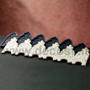 Silicone moulding Lace border, 29.9x8.7cm - Img 1
