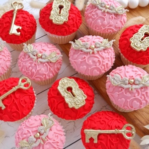 Silicone moulding lace texture with hearts, 10 x 10 cm - Img 4