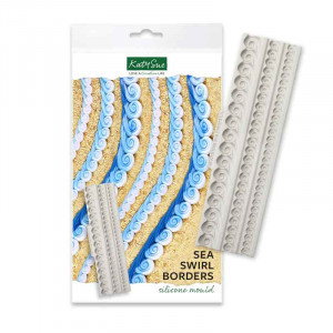 Silicone Moulding Sea Waves Border, 3 Subjects L 19.5 cm - Img 2