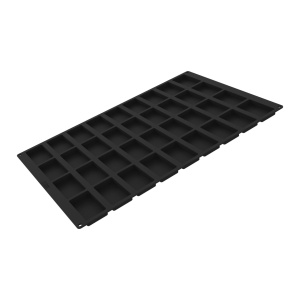 Silicone Rectangle Single Serving Silicone Mould 8.7 x 4.8 x H 1.5 cm, 36 cavities, 61 ml (SQ095) - Img 3
