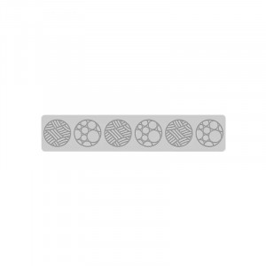 Silicone Snowball Band Ø 6 x H 0.15 cm, 40 x 8 cm - Img 1