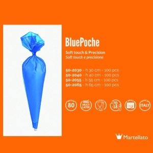 Single Use Posuri Blue Blue H 40 cm, 80 Micron, Grip Effect, Set 100 pcs - Img 2