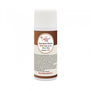 SPRAY Arama - Cupru Perlat, Colorant Alimentar Liposolubil 400 ml, Azo Free