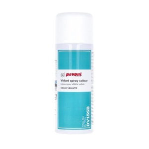 SPRAY VELVET - Хранителен оцветител Turcoise без E171, 400 ml