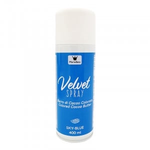 SPRAY VELVET - Colorant Alimentar Albastru fara E171, 400 ml - Azo Free - Img 1