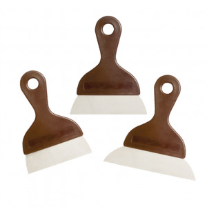 Stainless Steel Scraper with Plastic Handle, Blade 16 x 4 cm, H 20 cm - Img 4