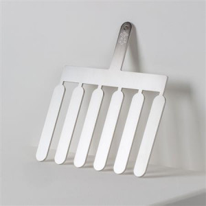 Stainless steel spatulas Decor Chocolate - Ecler model, 12x2.5 cm, 6 rods - Img 1