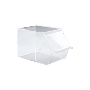 Suport Gelaterie Lingurite Plastic, Plexiglas Transparent, 17 x 26 H 16 cm