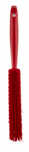 Synthetic bristle brush with red handle, Temp. Max. 100°C, 33 x 3.5 cm - Img 2