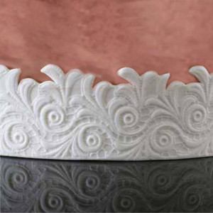 Szilikon formázás Csipke szegély, 31x9.3cm - Img 2