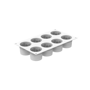 Szilikonforma Antea Ø 6,2 x H 5,1 cm, 8 üreg x 130 ml - Img 3