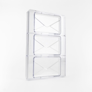 Tablete Ciocolata 12 x 7.8 x H 1.25 cm - Matrita Policarbonat Plic, 3 Cavitati, 102 gr - Img 2