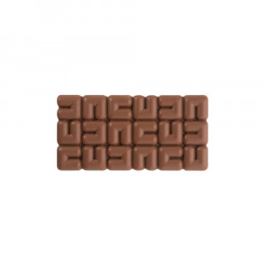 Tablete Ciocolata 15.5 x 7.7 x H 1 cm - Matrita Policarbonat Choco Bar Ola, 3 cavitati, 100gr - Img 4