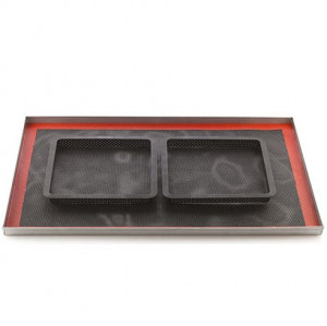 Tarte Set 20 x 20 cm, 1 Microperforated Frame + Silicon Mould - Img 3
