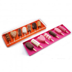 Tray Straight edges, White Plexiglas, 39.55 x 11.9 x H 1.25 cm - Set of 2 pieces - Img 2