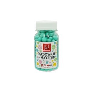 Turquoise Sugar Pearls, Various Sizes, 100 g