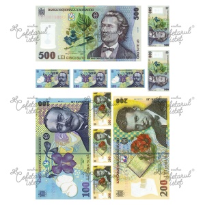 Vafa imprimata Diverse Model 5, Bancnote Leu 11 Decoruri Ø 4.5 - 15 cm, A4 - Cofetarul Istet